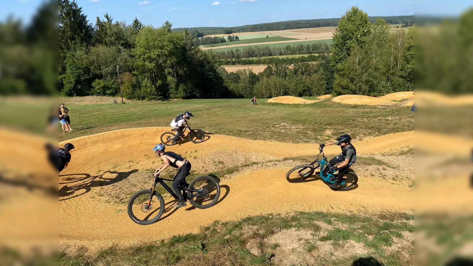 In Schloppach wurde der „Flow-Trail” eröffnet. (Bild: Markus Scharnagl)