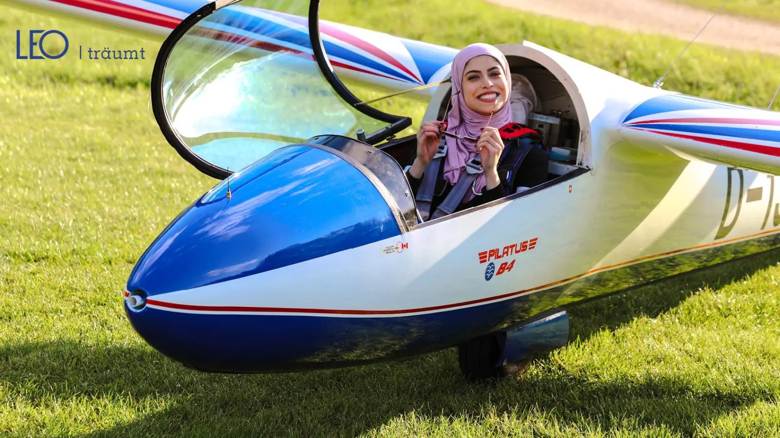 Sana Jumah ist Segelflugpilotin und ein Vorbild für viele junge Frauen. (Bild: Kurt Maier)