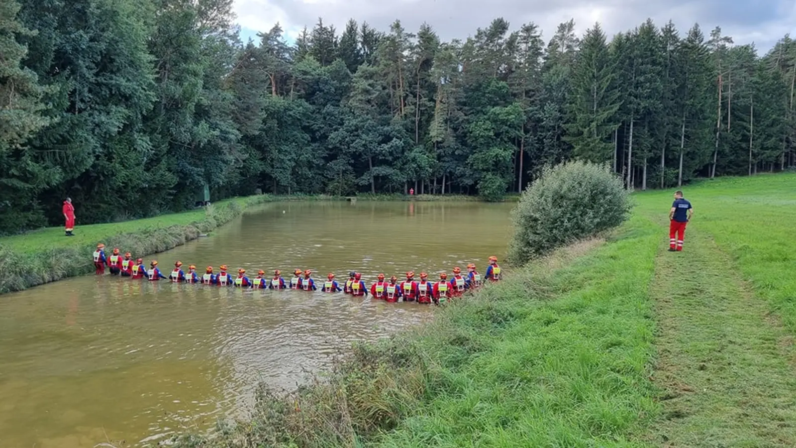 Vom 23. September 2023 stammt dieses Bild. Zwei Tage vorher war die Ambergerin verschwunden. (Bild: Kreiswasserwacht Amberg-Sulzbach)