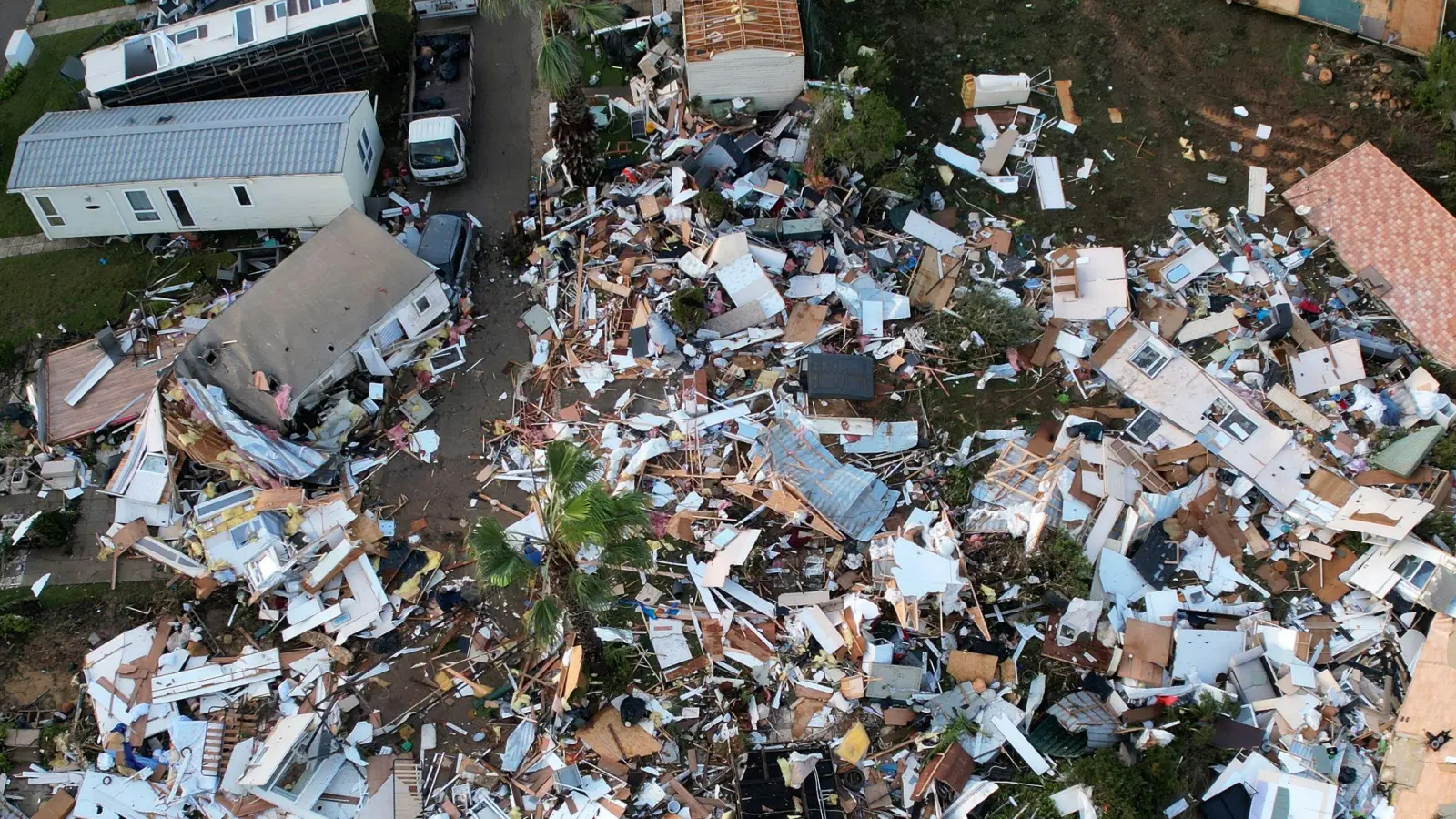 Auf diesem Campingplatz starb eine Frau. (Bild: Joao Matos/AP/dpa)