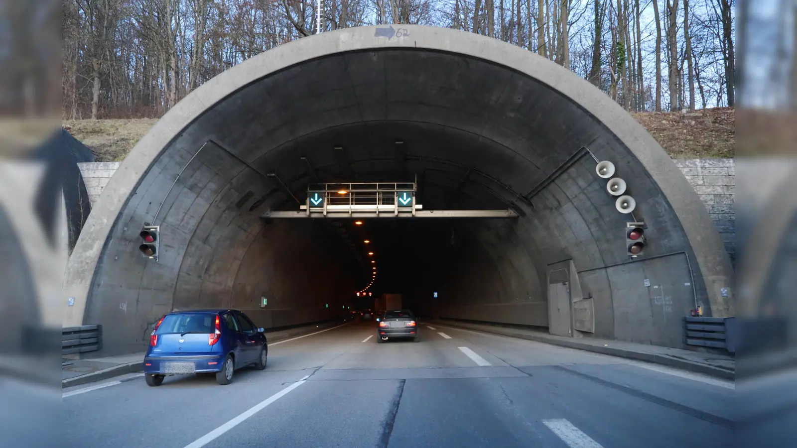 Engpass im ostbayerischen Autobahnverkehr: der Pfaffensteiner Tunnel bei Regensburg.  (Archivbild: Autobahn Südbayern / Felix Bonn)