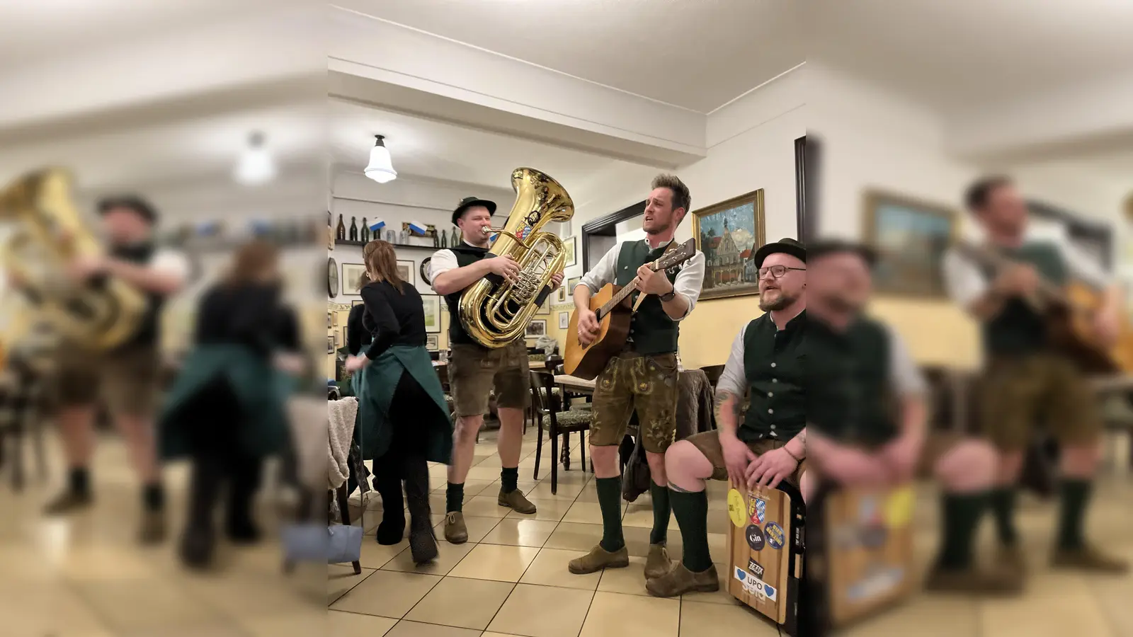 Die Boazn Briada auf dem Kummert-Bockbierfest. (Bild: knz)