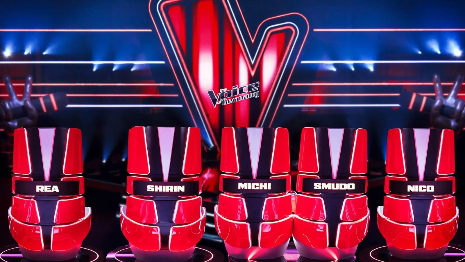 „The Voice of Germany“ verkündet an Ostern fünf neue Coaches für die nächste Staffel. (Bild: Joyn/Richard Hübner/dpa)