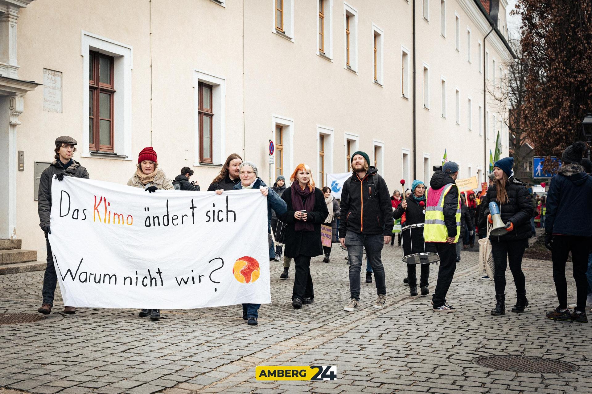 Klimastreik in Amberg. (Bild: David Mueller)