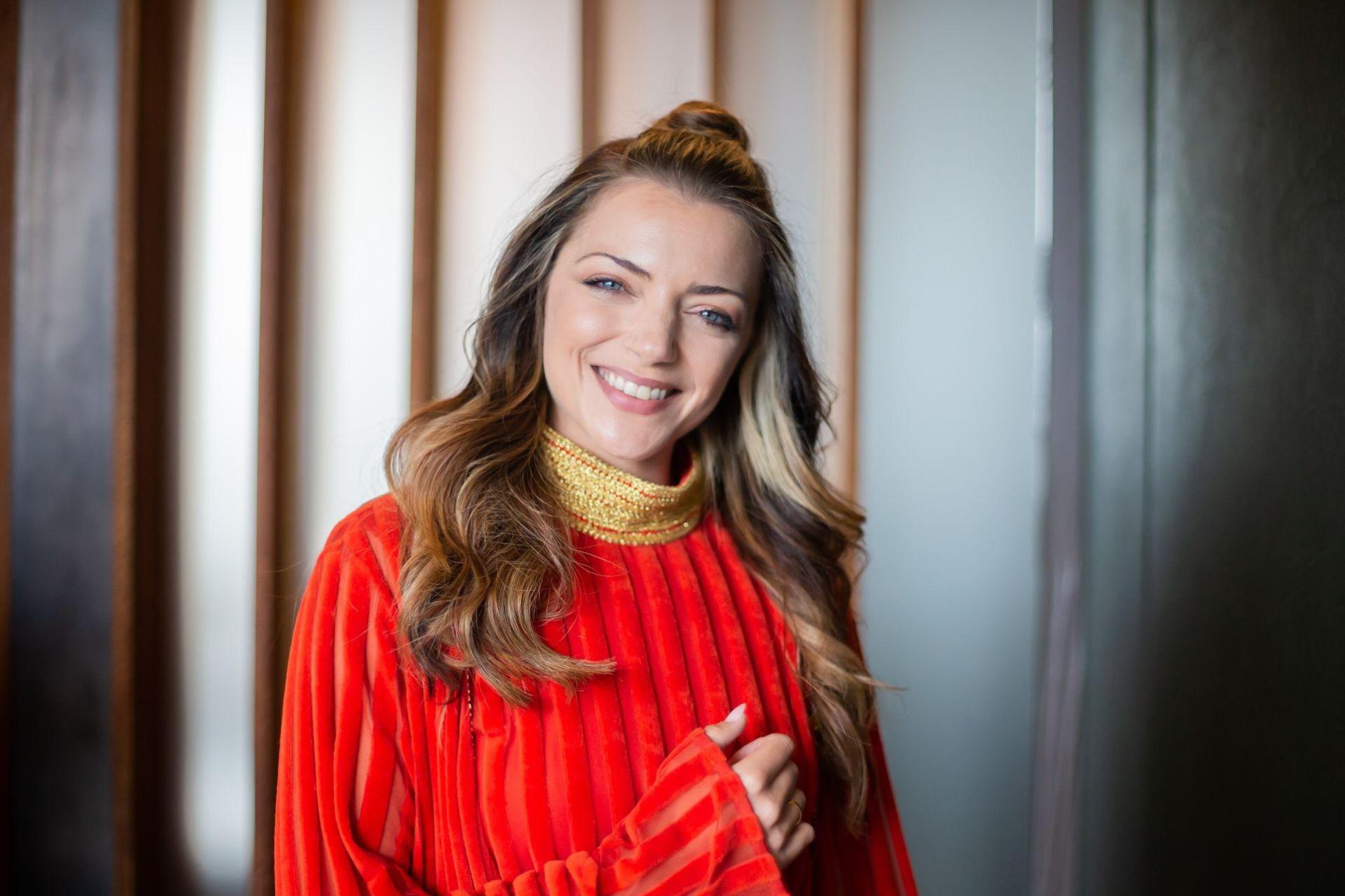 Menden spielt seit 2004 in der RTL-Soap „Gute Zeiten, schlechte Zeiten“ mit. Jetzt ist sie Mama geworden. (Archivbild) (Bild: Christoph Soeder/dpa)