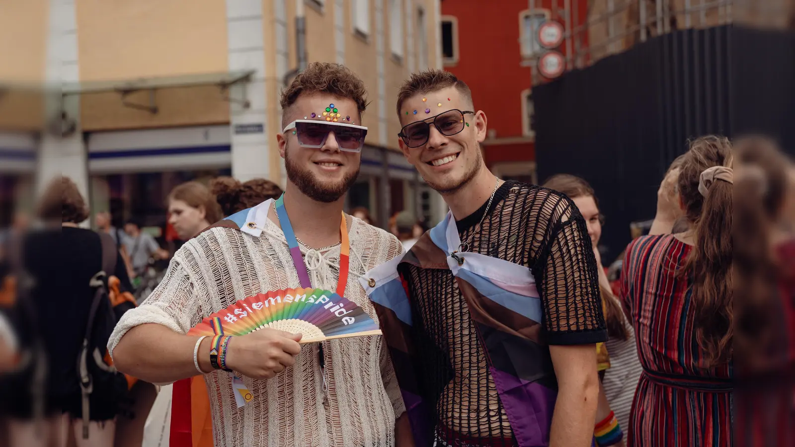 Das war beim Amberger CSD-Demozug am Samstag los. (Bild: Ria Schmidt)