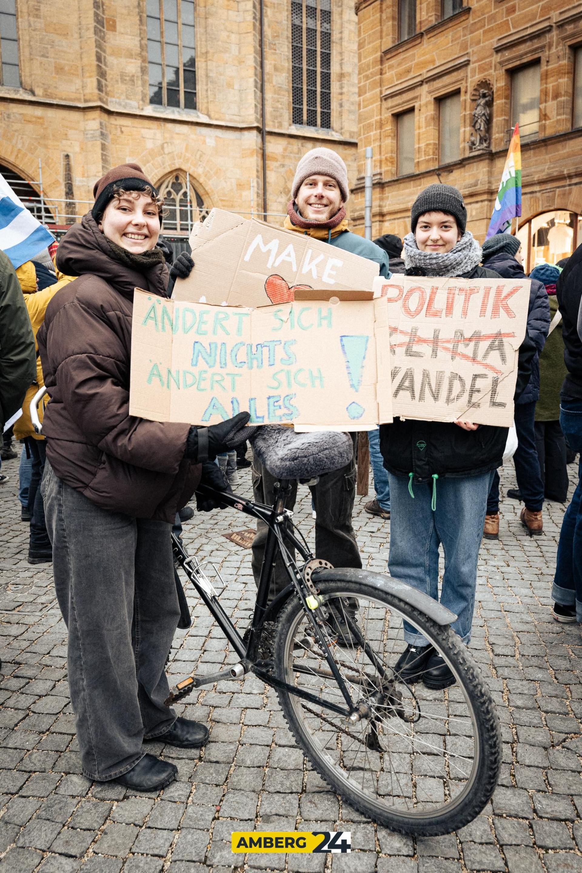 Klimastreik in Amberg. (Bild: David Mueller)