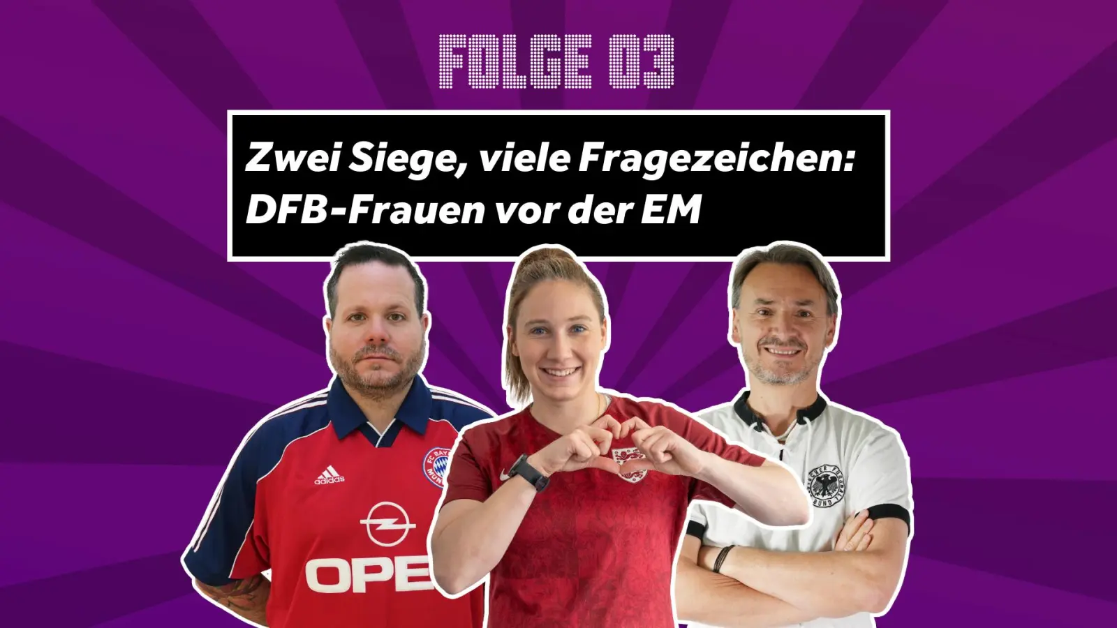Stefan Puhane, Thomas Webel und Alexandra Maul sprechen über die DFB-Frauen. (Bild: ama)