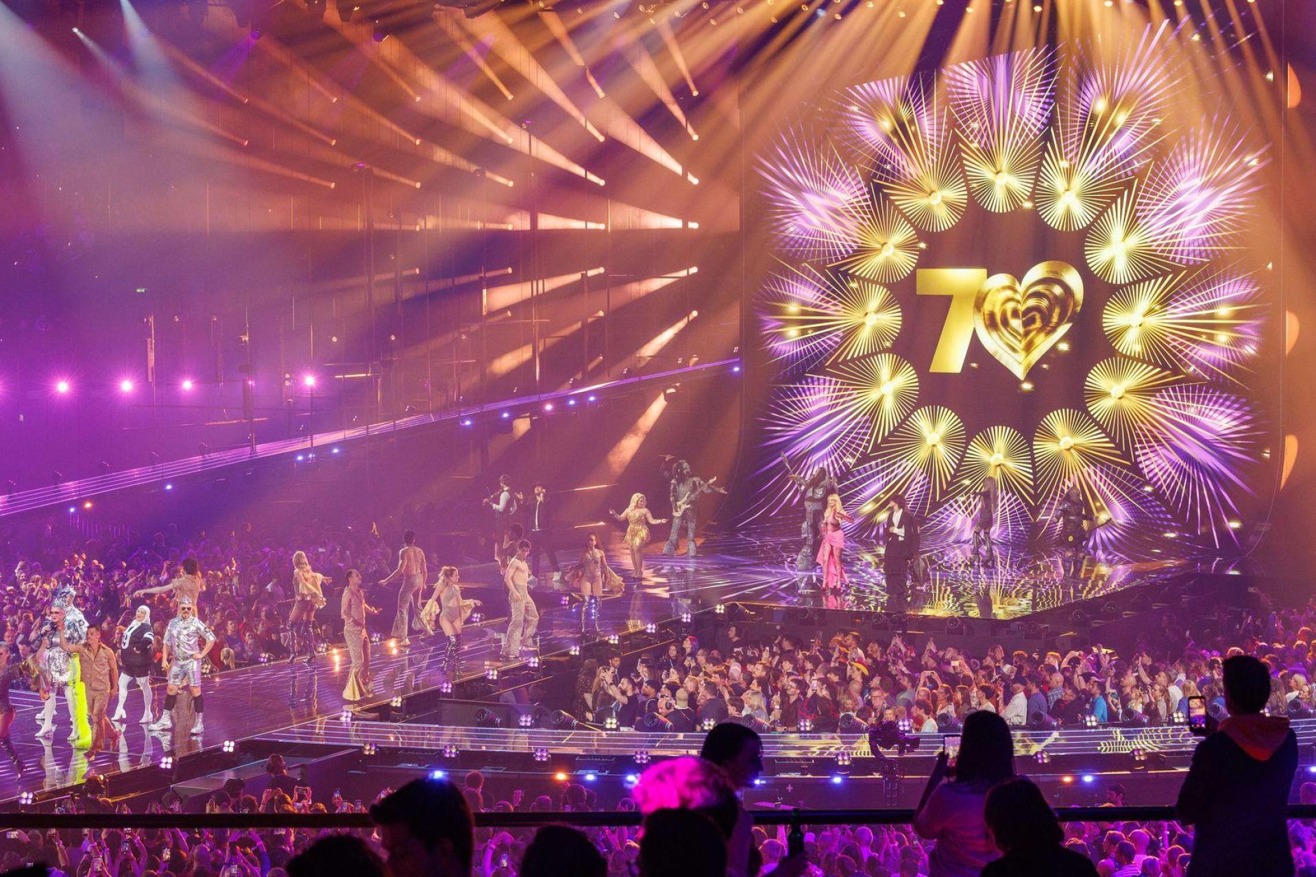 Der 70. Eurovision Song Contest - kurz ESC - fand in Wien statt.  (Bild: Jens Büttner/dpa)