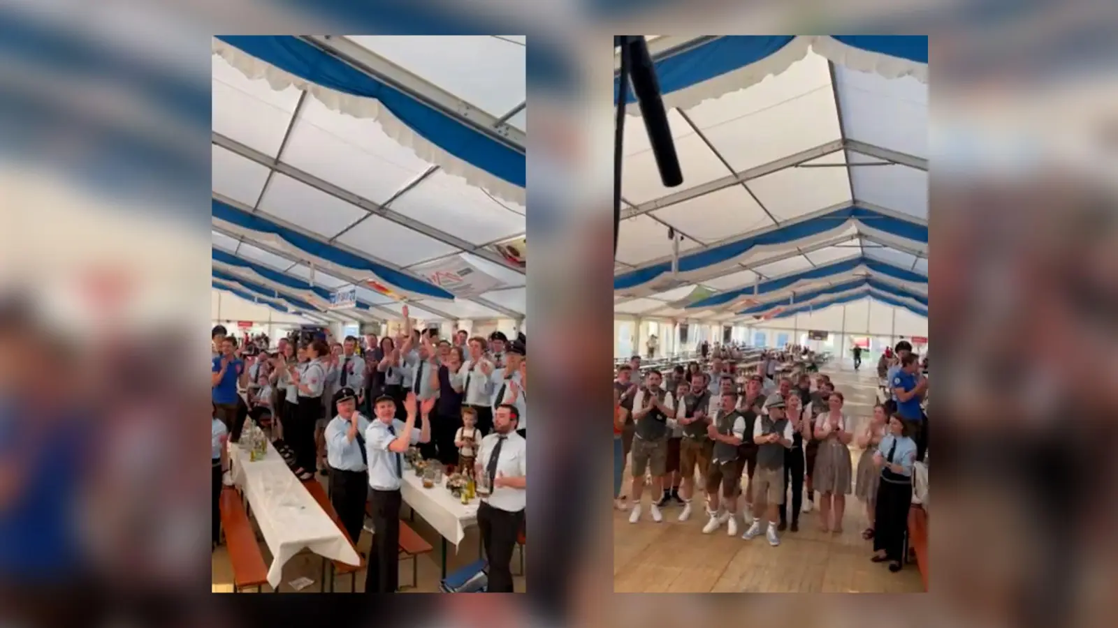 Festzelt kann die Auerbacher Knabenkapelle auch. Das hat sie als Festkapelle in Edelsfeld beim Feuerwehrfest bewiesen - und dabei die Zuhörer sogar auf die Bänke geholt. (Archivbild: knz)
