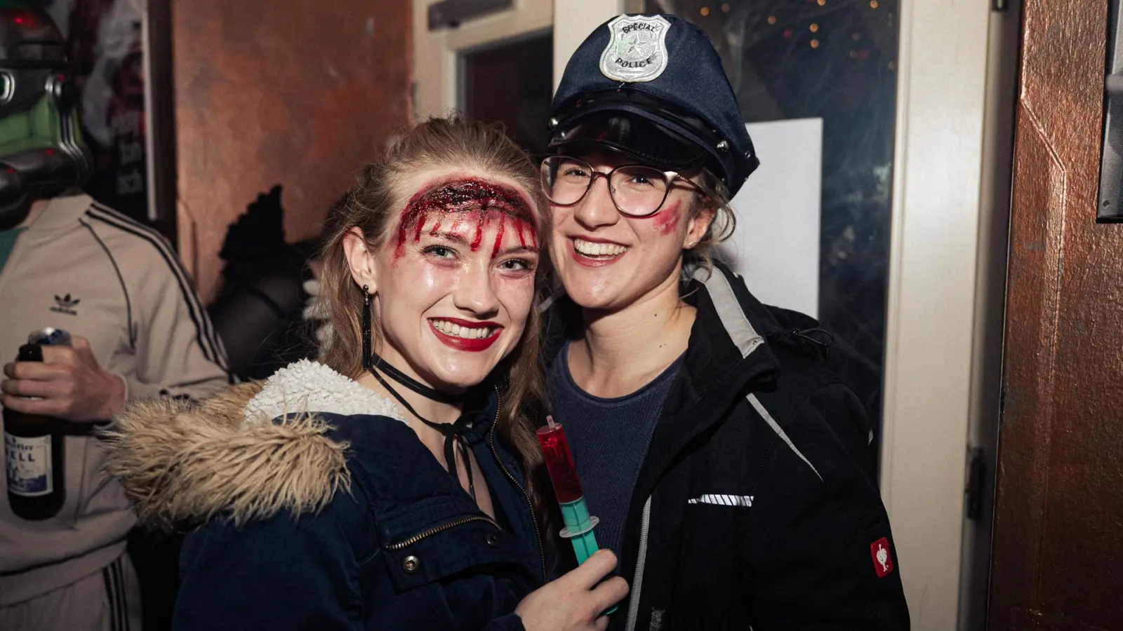 „Trick or Treat” mit Batz hieß es an Halloween im UNS.  (Bild: David Mueller)