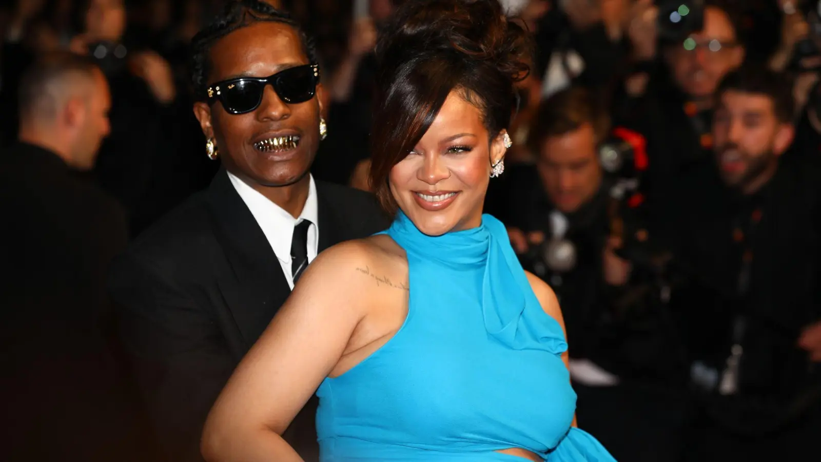 Rapper Asap Rocky erzählt, dass er und Sängerin Rihanna bei der Betreuung ihrer drei Kinder auf viel Unterstützung angewiesen sind. (Archivfoto) (Bild: Mickael Chavet/ZUMA Press Wire/dpa)