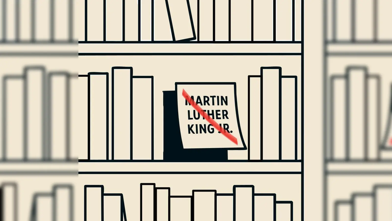 Verschiedene Bücher mussten aus der Schulbibliothek der Highschool Vilseck verschwinden. Dazu zählen auch Werke, die sich mit Martin Luther King befassen. (Bild: Marco Meier)