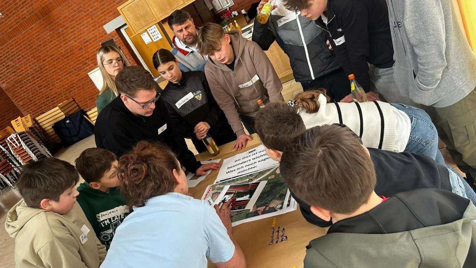 „Sei AM Drücker” in Raigering. (Bild: Vanessa Plank)