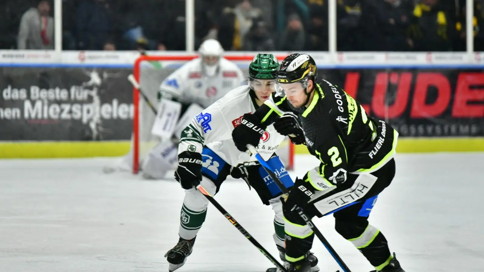 Die Erding Gladiators schenken dem ERSC Amberg sechs Tore ein.  (Bild: A.& J. Pastuska)
