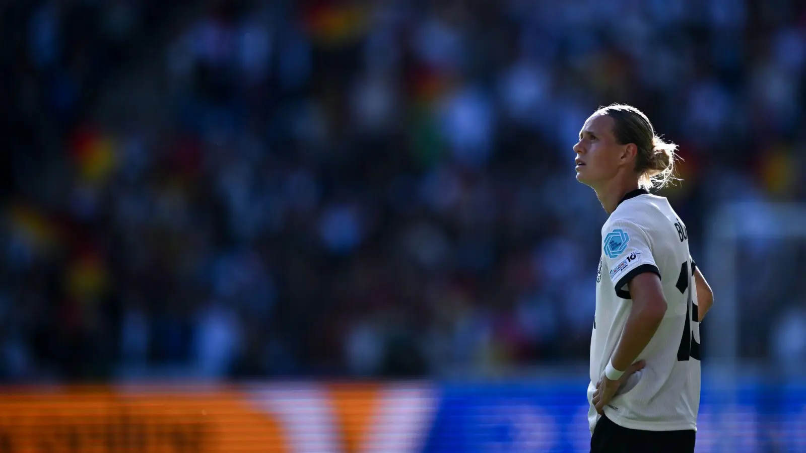 Fußballerin mit beruflichem Weitblick: Klara Bühl. (Bild: Sebastian Christoph Gollnow/dpa)