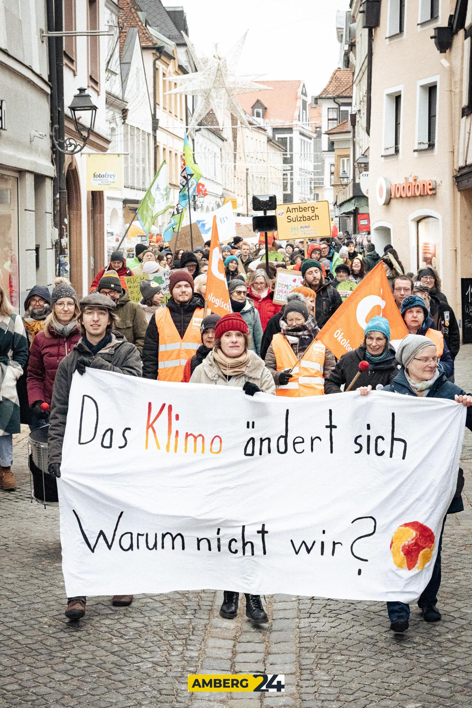 Klimastreik in Amberg. (Bild: David Mueller)