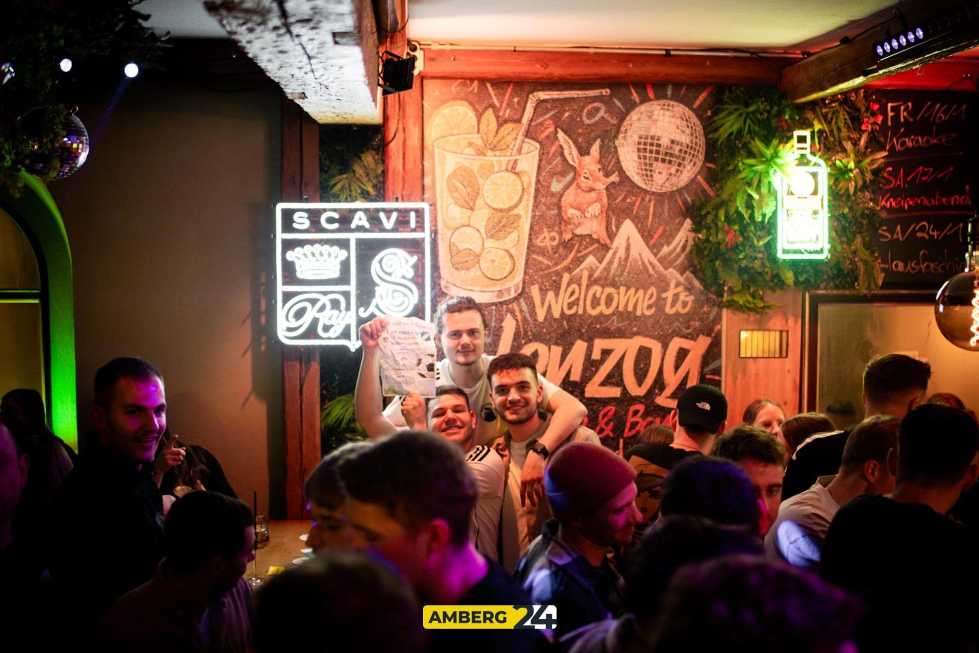 Im „Herzog” in Sulzbach-Rosenberg stieg am Samstag die Hallenmasters Afterparty. (Bild: Julia Bär)