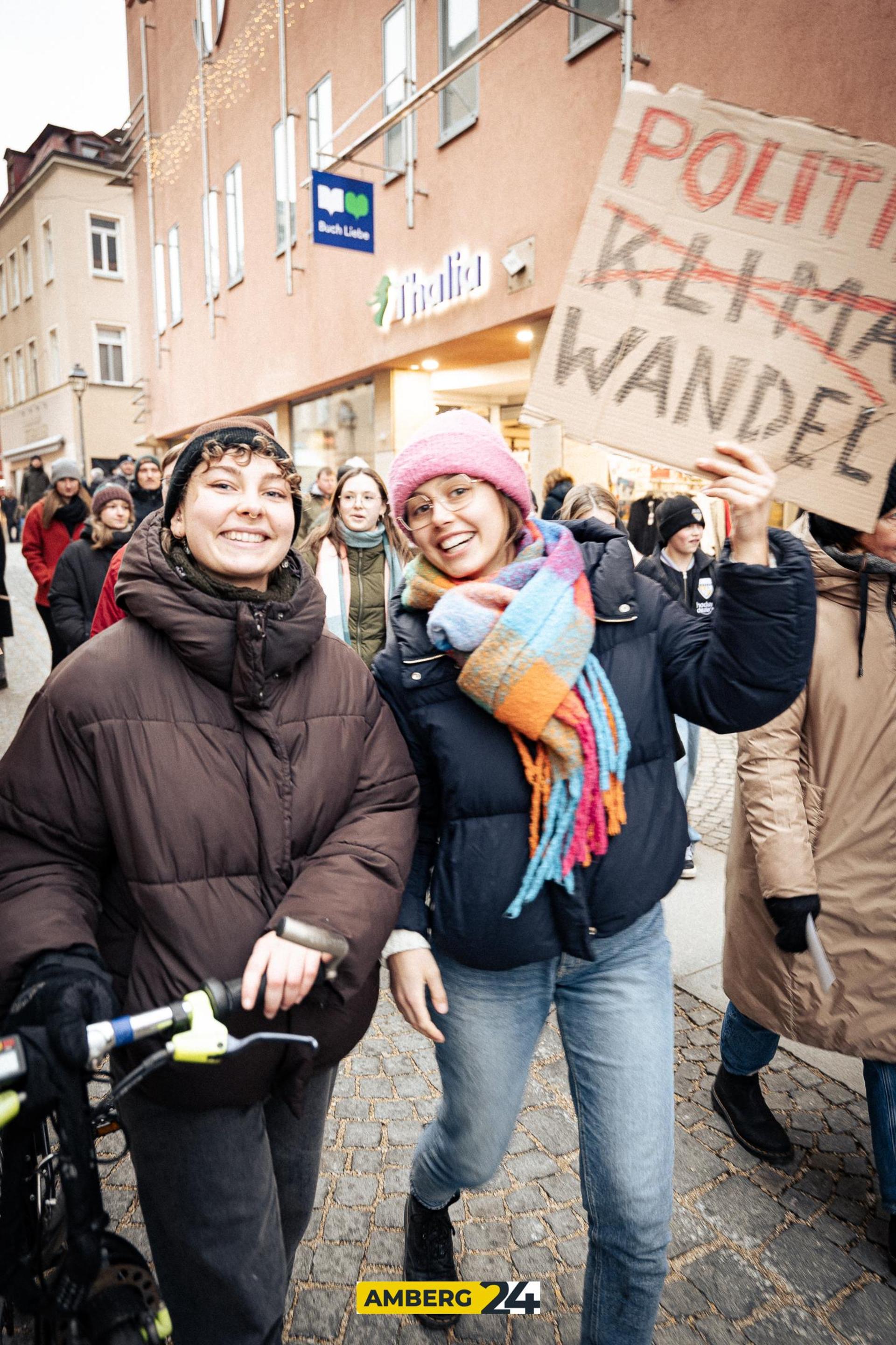 Klimastreik in Amberg. (Bild: David Mueller)