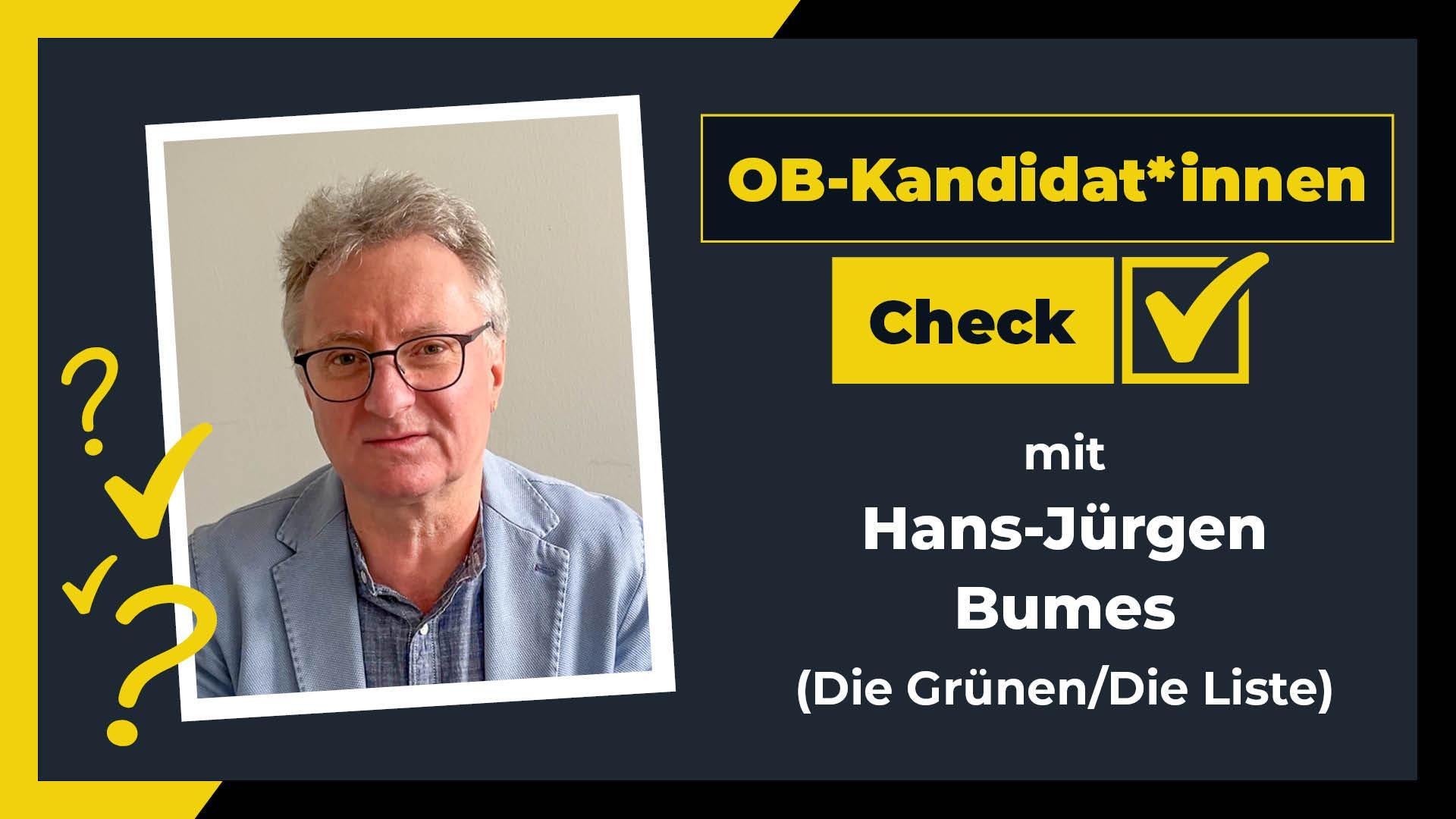Hans-Jürgen Bumes (Die Grünen/Die Liste) stellt sich den Fragen von Amberg24. (Bildmontage: Wolfgang Ruppert / Marina Gube)