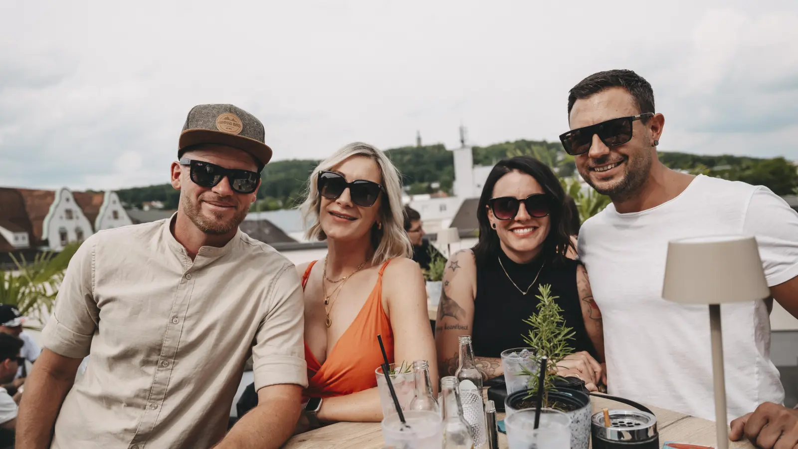 So wurde über den Dächern Ambergs gefeiert. (Bild: Leonie Hartung)