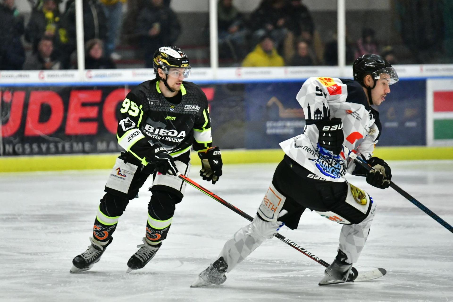 Der ERSC Amberg muss sich dem HC Landsberg mit 2:3 geschlagen geben. (Bild: A.& J. Pastuska)