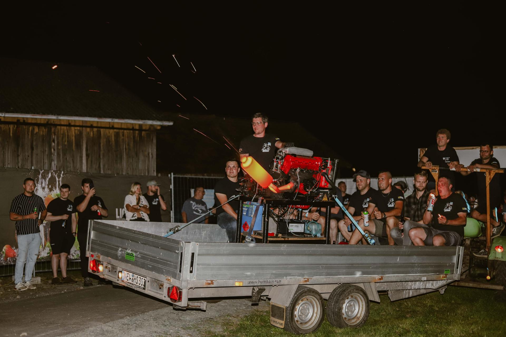 Die Container-Party in Luhe. (Bild: Kolping Luhe)