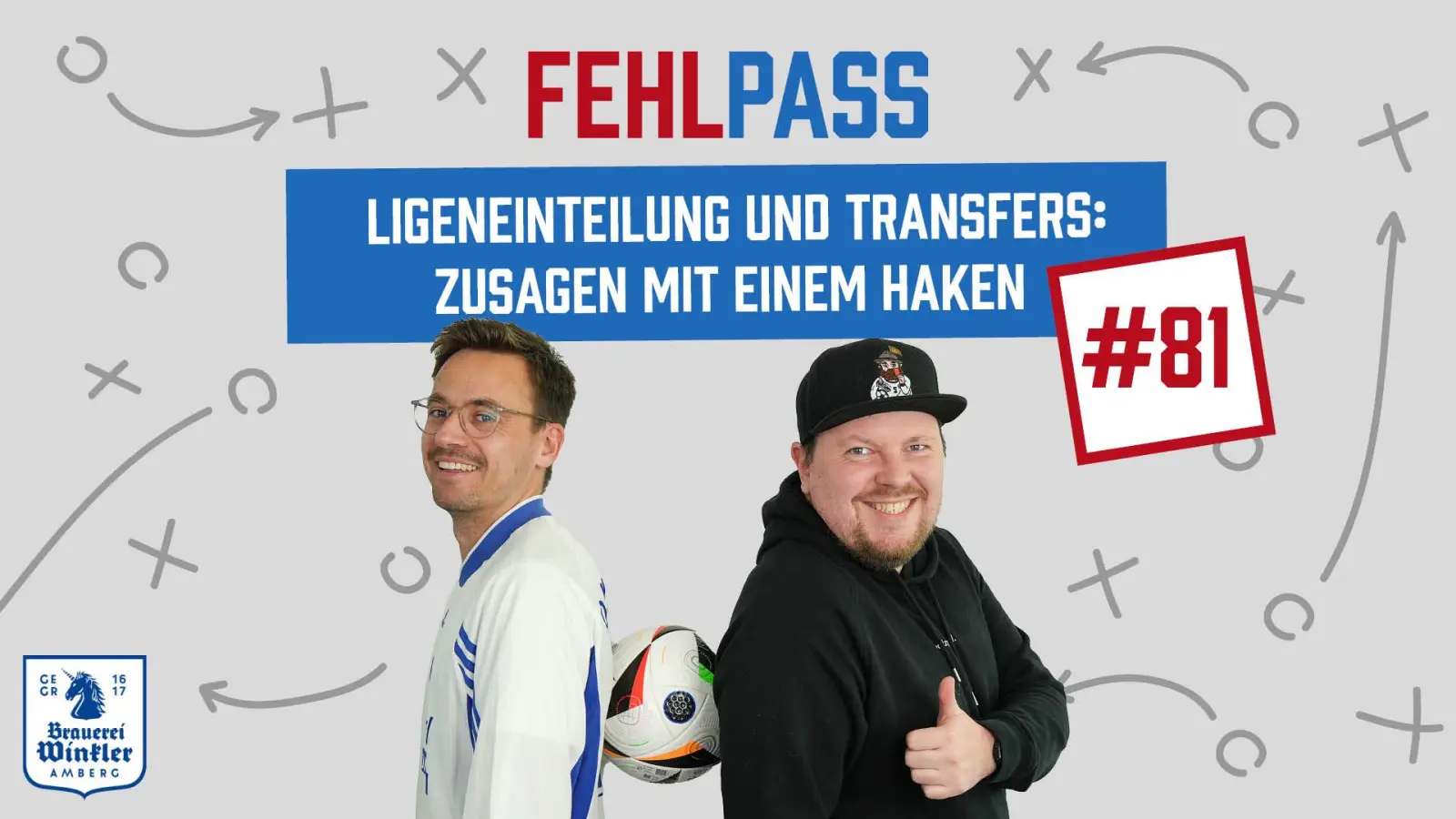 Die Saison ist vorbei, aber der Fehlpass läuft weiter: In der aktuellen Folge sprechen wir über die mitunter knifflige Ligeneinteilung sowie bekannten Transfers. (Bild: Jakob Graf/Lisa Stauß)