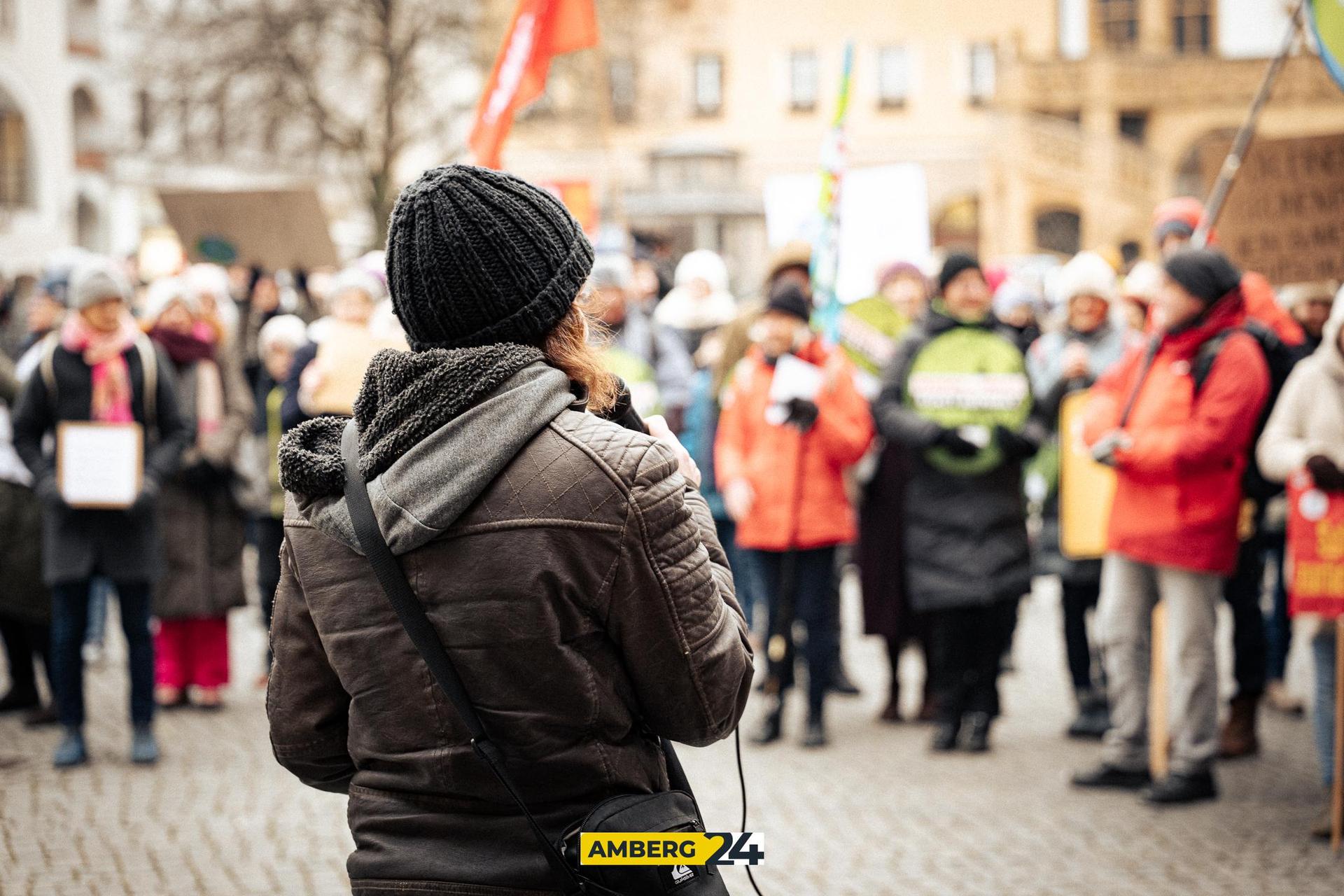 Klimastreik in Amberg. (Bild: David Mueller)