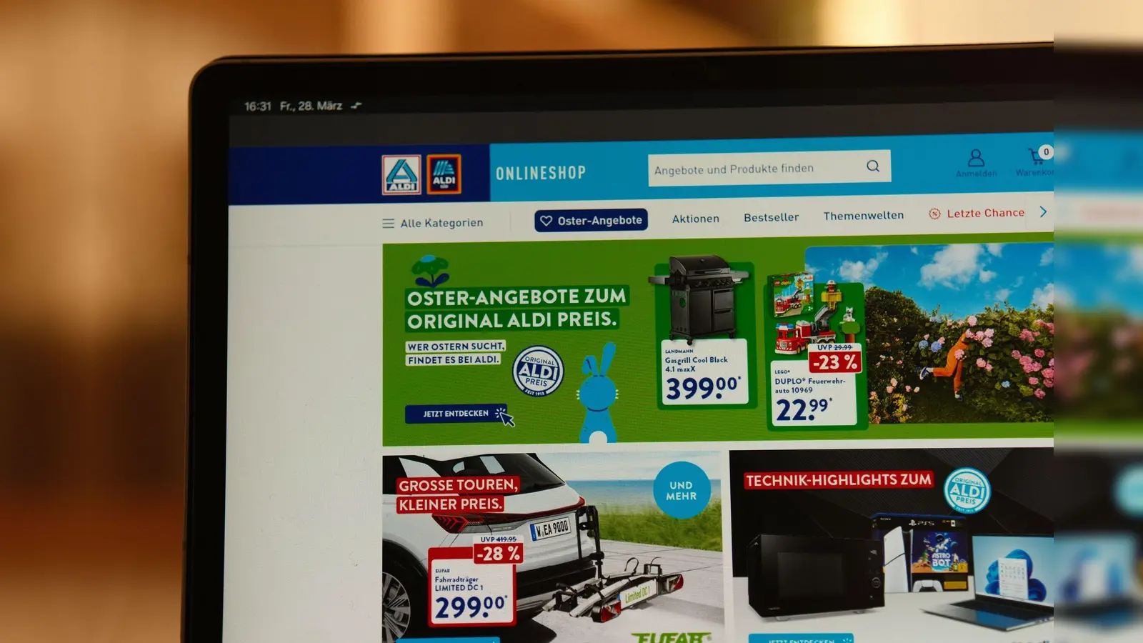 Der Aldi-Onlineshop wurde 2021 gegründet. (Bild: Georg Hilgemann/dpa)