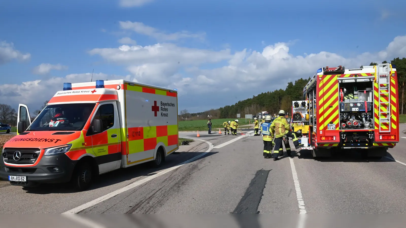 Auf der B299 hat es gekracht.  (Bild: gf)