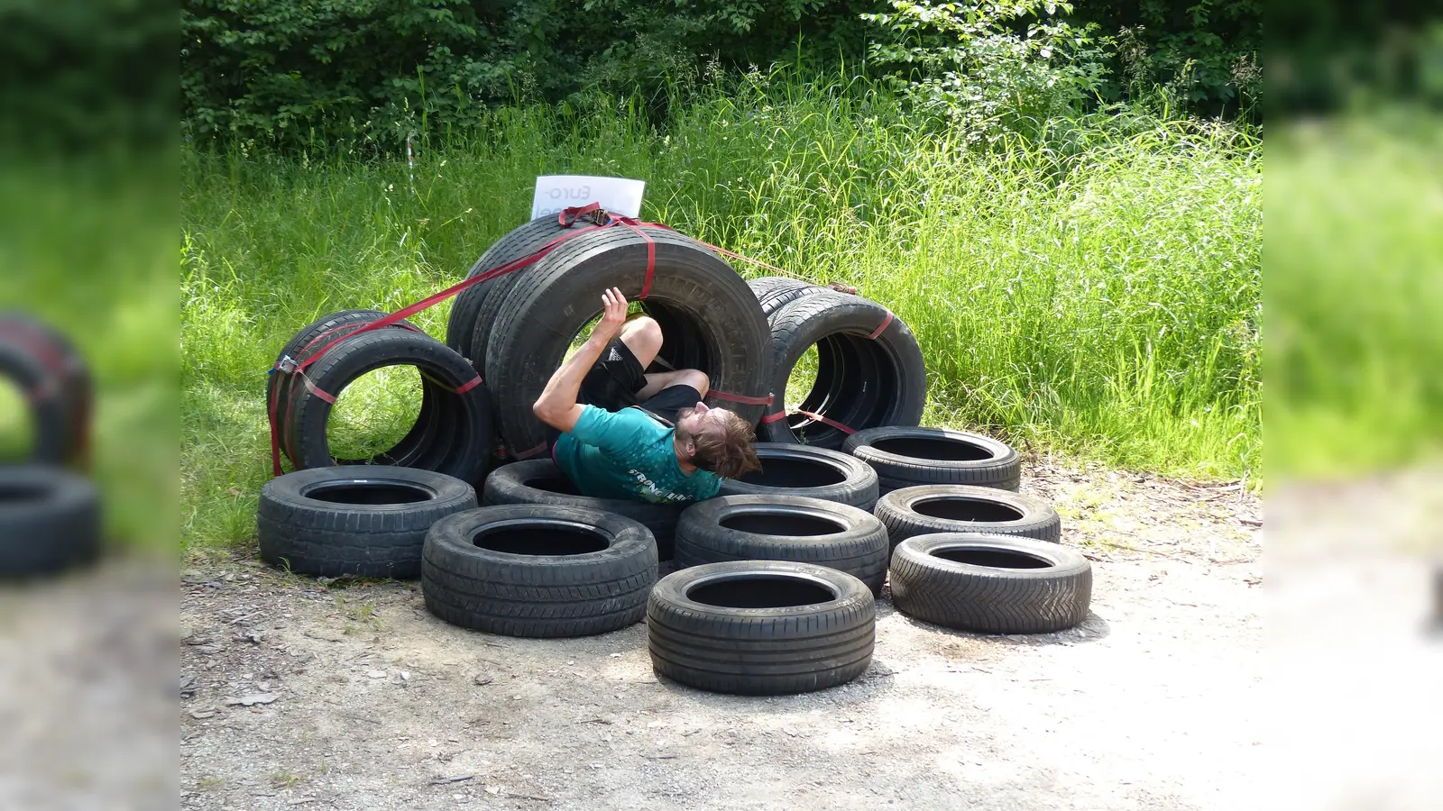 Hier müssen alle durch beim Rats-Runners-Lauf in Sulzbach-Rosenberg. (Bild: Heidi Franitza)
