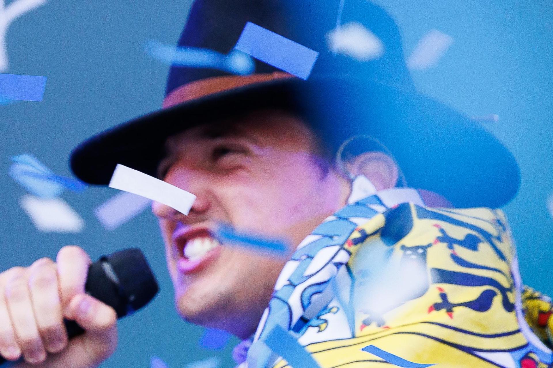 Timo Grabinger aka Tream sorgte bei einem Konzert in Frankfurt für eine Schrecksekunde.  (Archivbild: Florian Wieser/dpa)