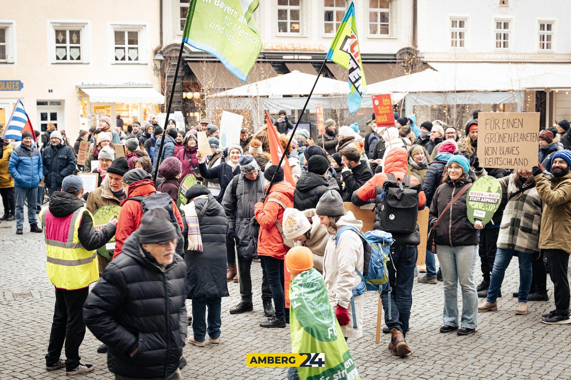 Klimastreik in Amberg. (Bild: David Mueller)