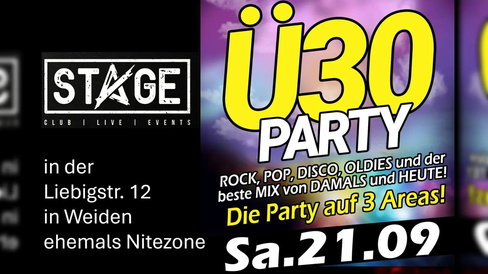 Die legendäre Ü-30-Party im „Stage” findet auf drei Areas statt. (Bild: exb)