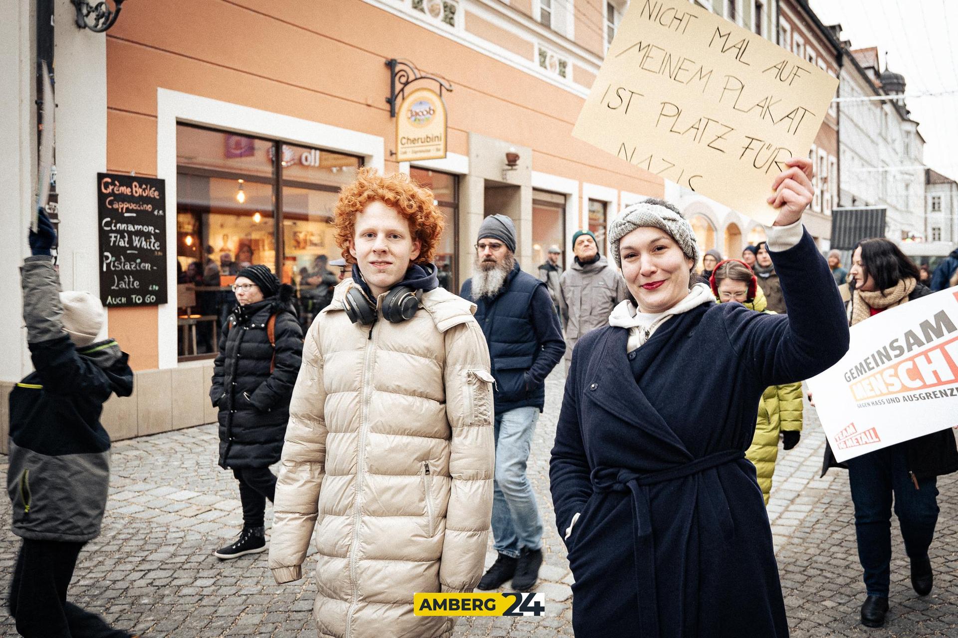 Klimastreik in Amberg. (Bild: David Mueller)