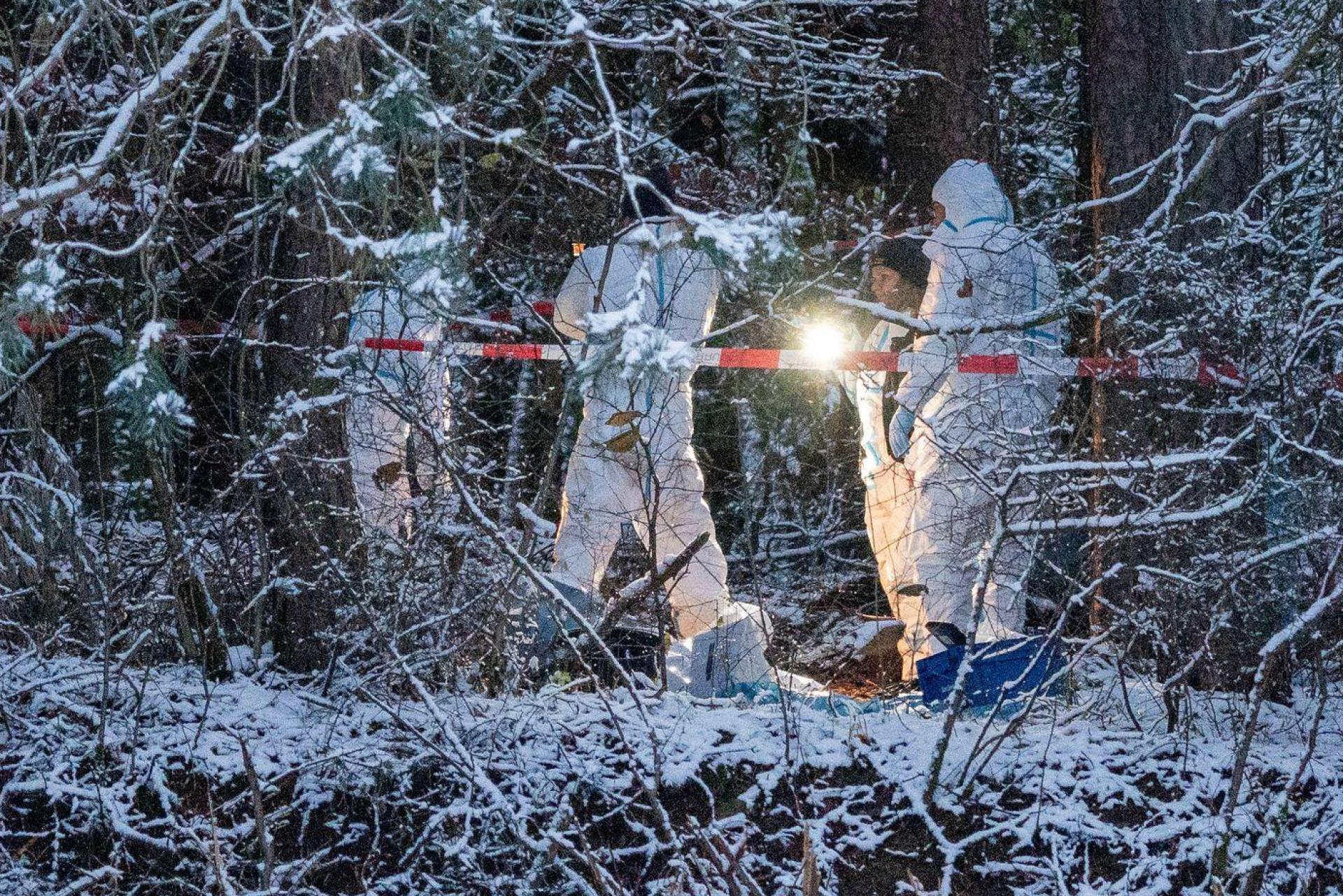 In einem Waldstück bei Alfeld - wenige Kilometer vom Wohnort der Vermissten aus Pommelsbrunn entfernt - fand die Polizei menschliche Überreste einer weiblichen Leiche. (Bild: Lars Haubner/NEWS5/dpa)