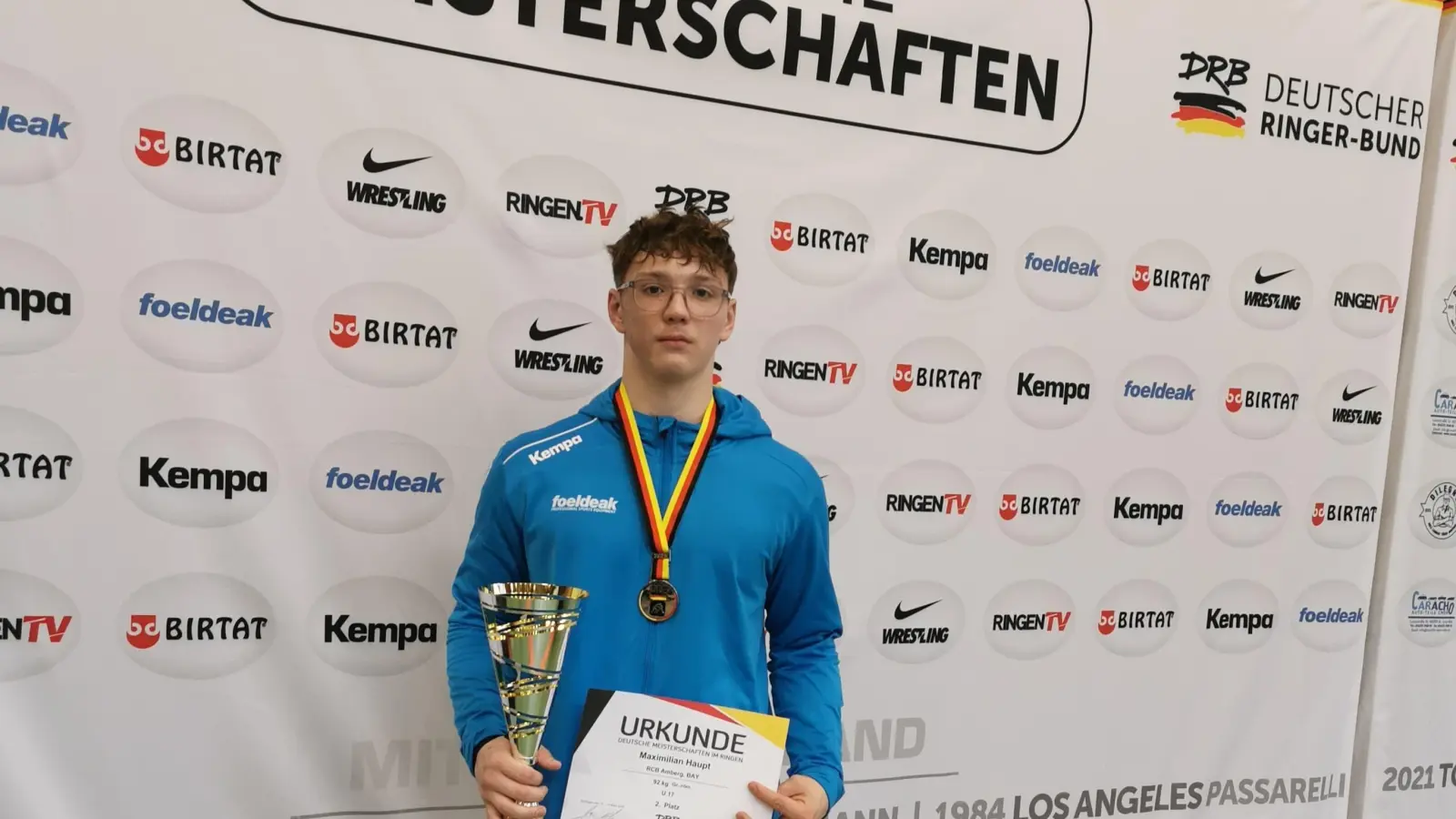Maximilian Haupt ist deutscher Vizemeister im Ringen. (Bild: Eugen Haupt)