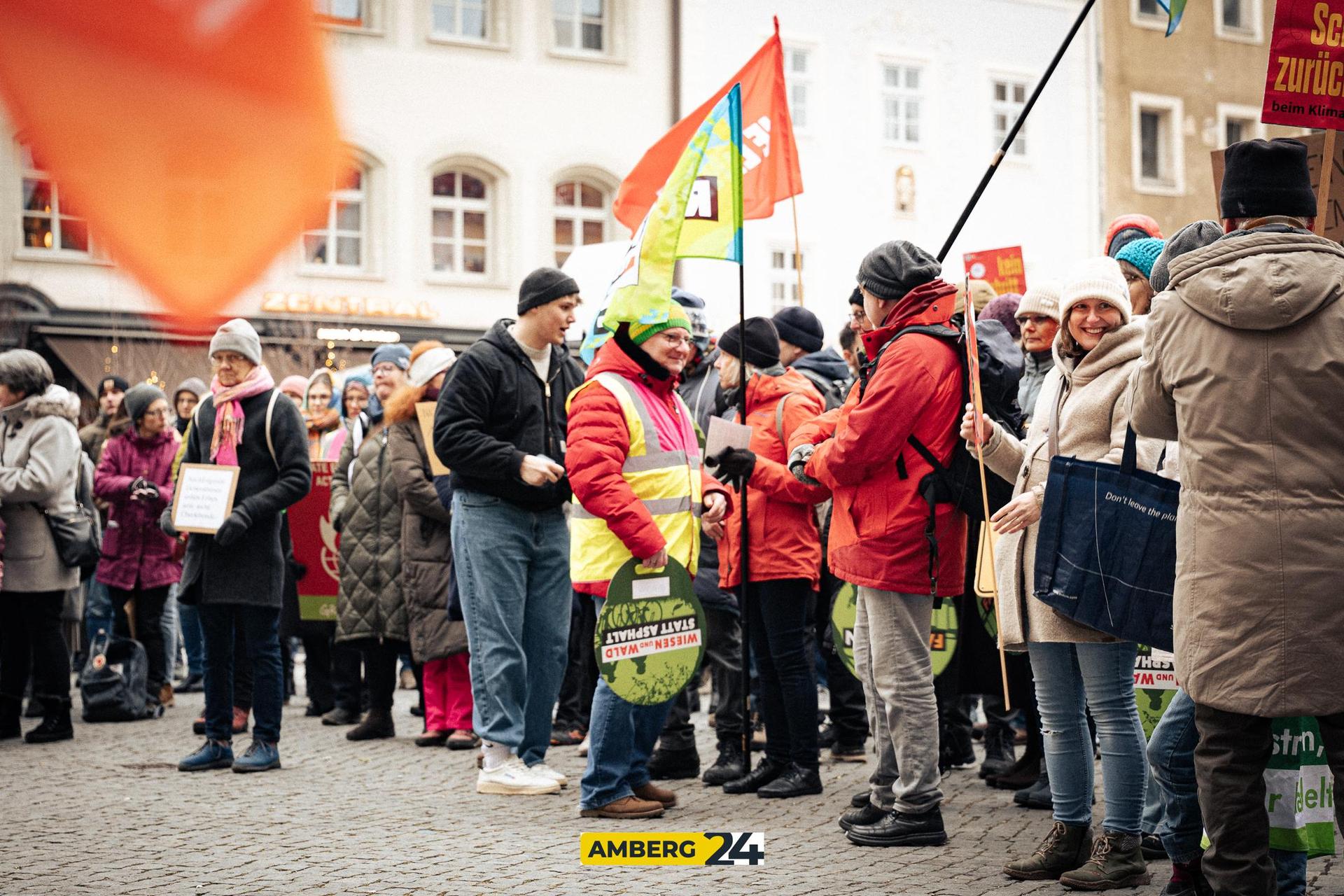 Klimastreik in Amberg. (Bild: David Mueller)