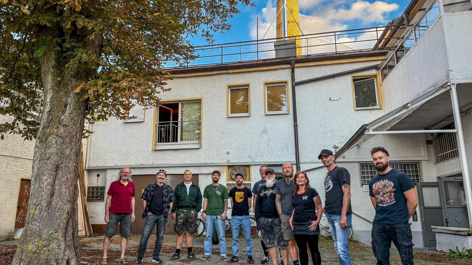 Die Musiker aus den Probenräumen des 500 in der alten Hutfabrik. (Bild: Wolfgang Steinbacher)