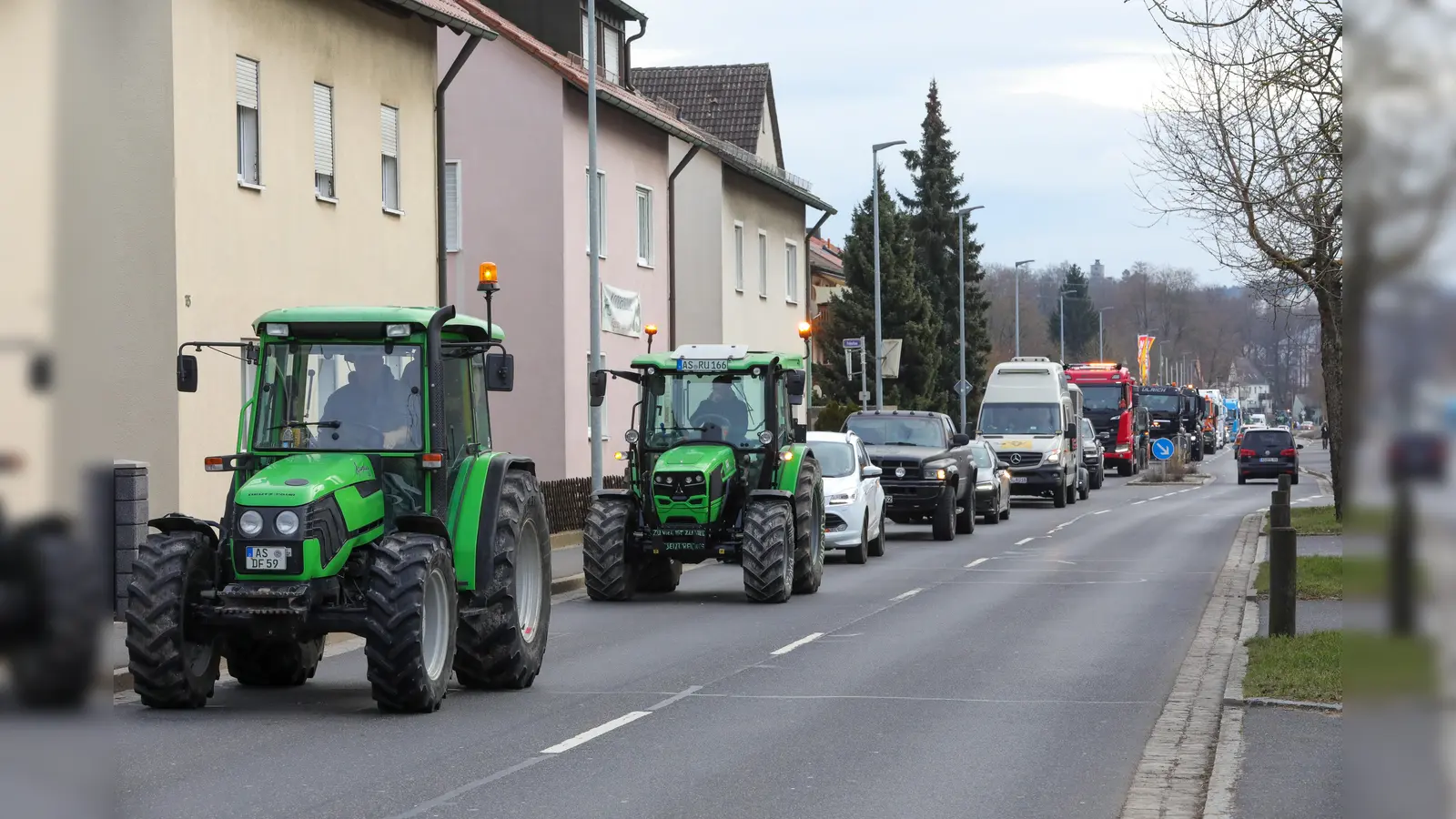 Am Samstag ist in Amberg eine Demonstration angekündigt. Es werden rund 800 Fahrzeuge erwartet. (Archivbild: Wolfgang Steinbacher)