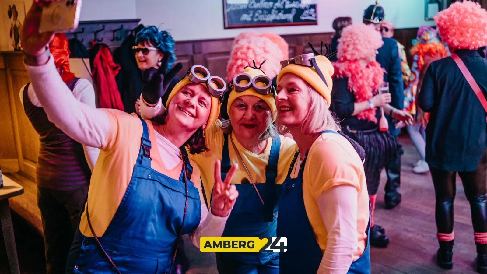 Beim Winkler hatte die Feier der Amberger Hexennacht ihren ganz besonderen Touch. (Bild: Mario Donhauser)