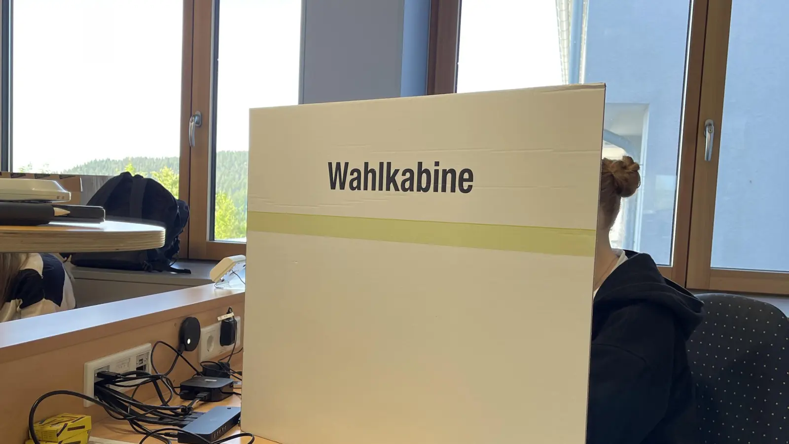 Juniorwahl 2024 Europawahl Naabtal-Realschule Nabburg (Bild: Thomas Kuban)