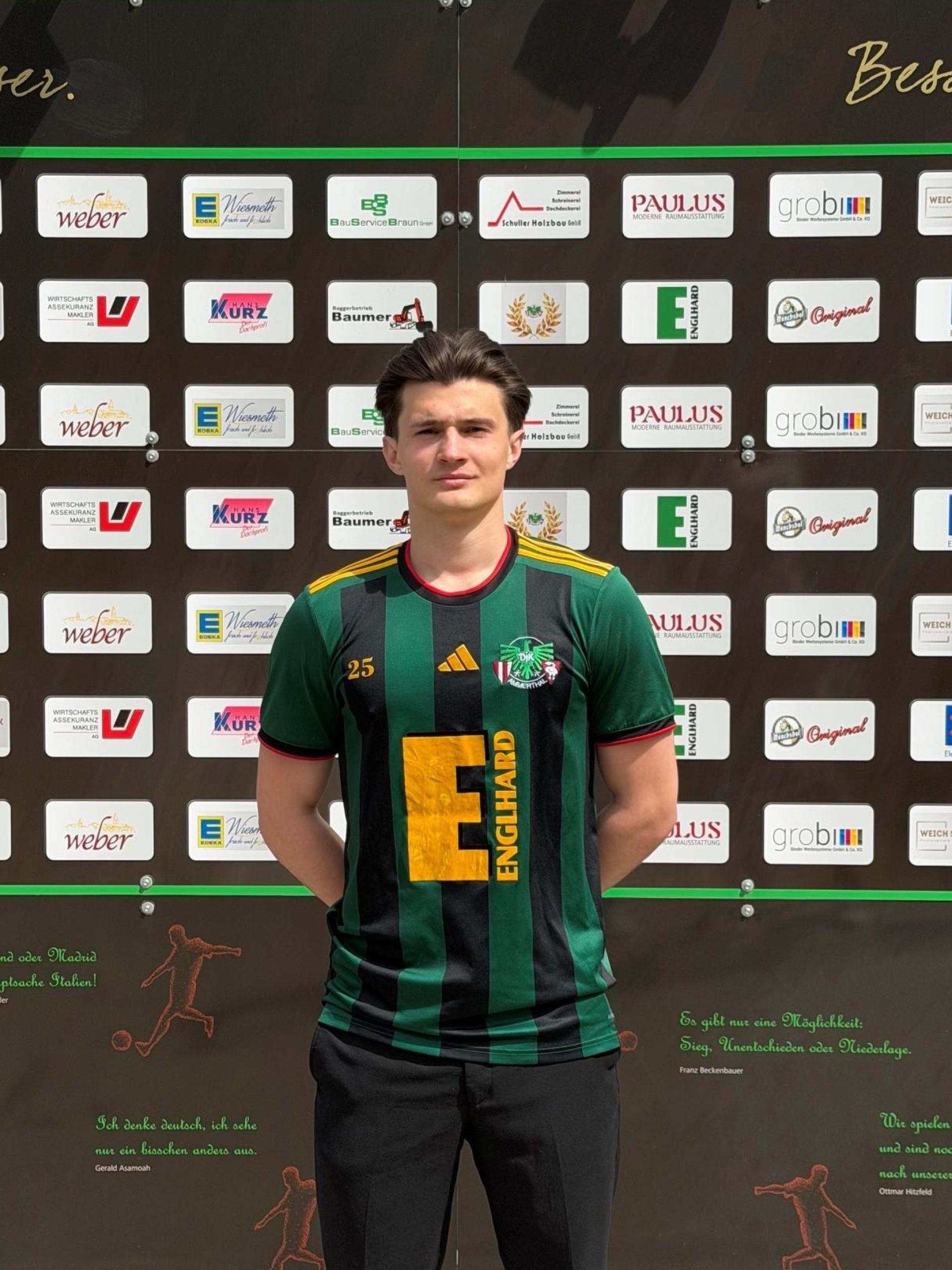 Neu bei der DJK Ammerthal: Volodymyr Kharabara kickt ab sofort beim Bayernligisten.  (Bild: rba)