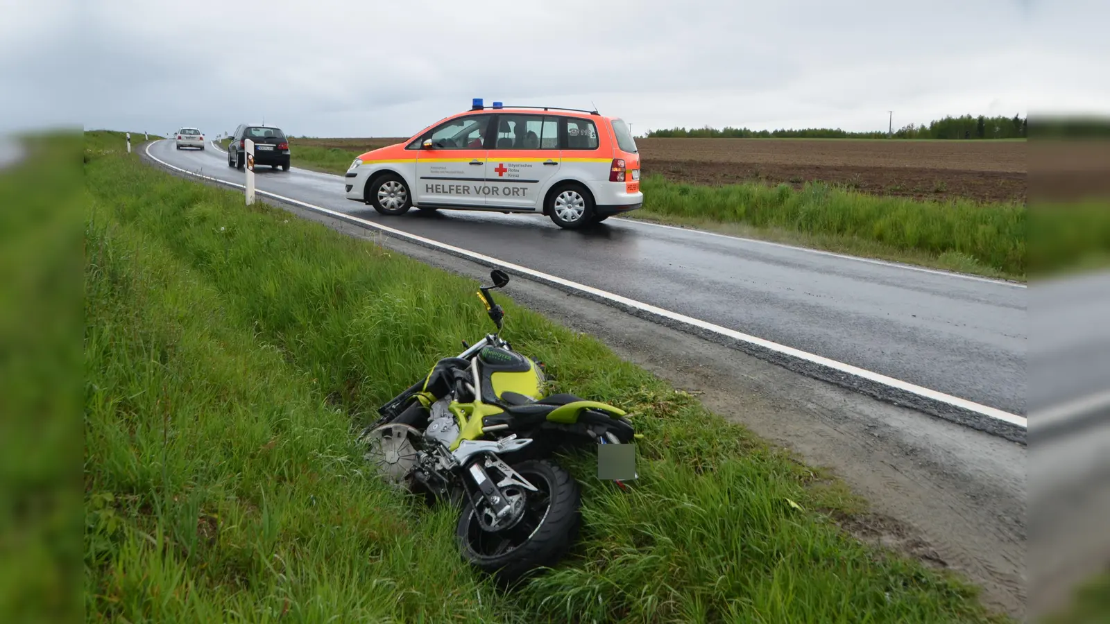 Ein 20-jähriger Waldthurner wurde bei einem Motorradunfall schwer verletzt. (Bild: dob)