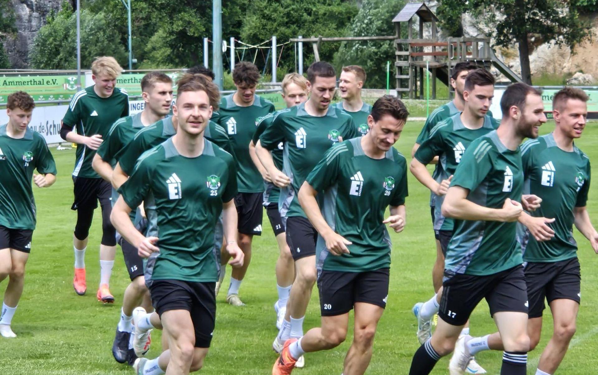 Die Spieler der DJK Ammerthal sind guter Dinge in die Saisonvorbereitung gestartet. (Bild: rba)