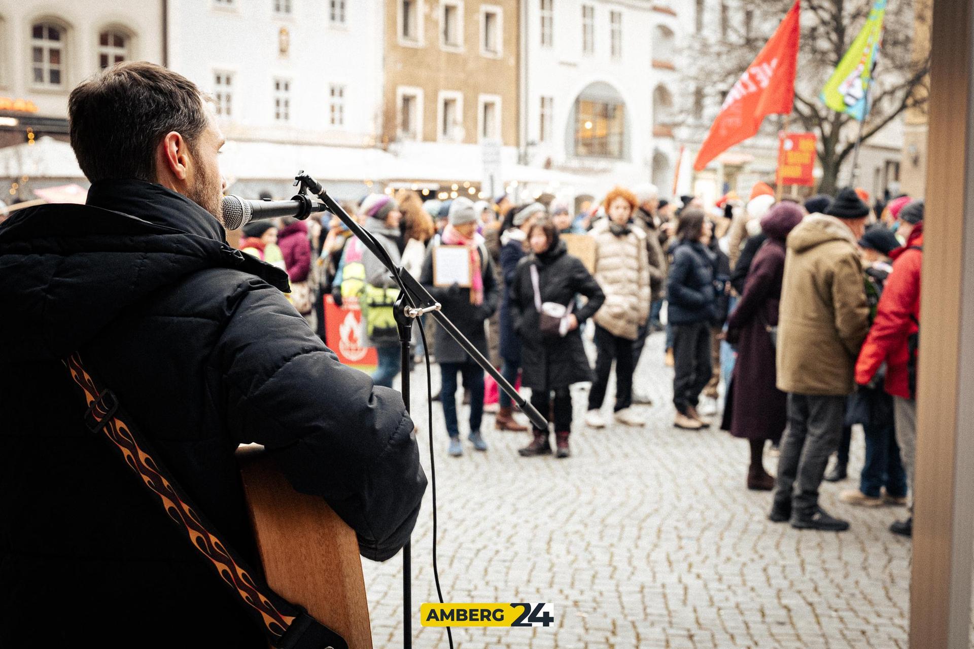 Klimastreik in Amberg. (Bild: David Mueller)