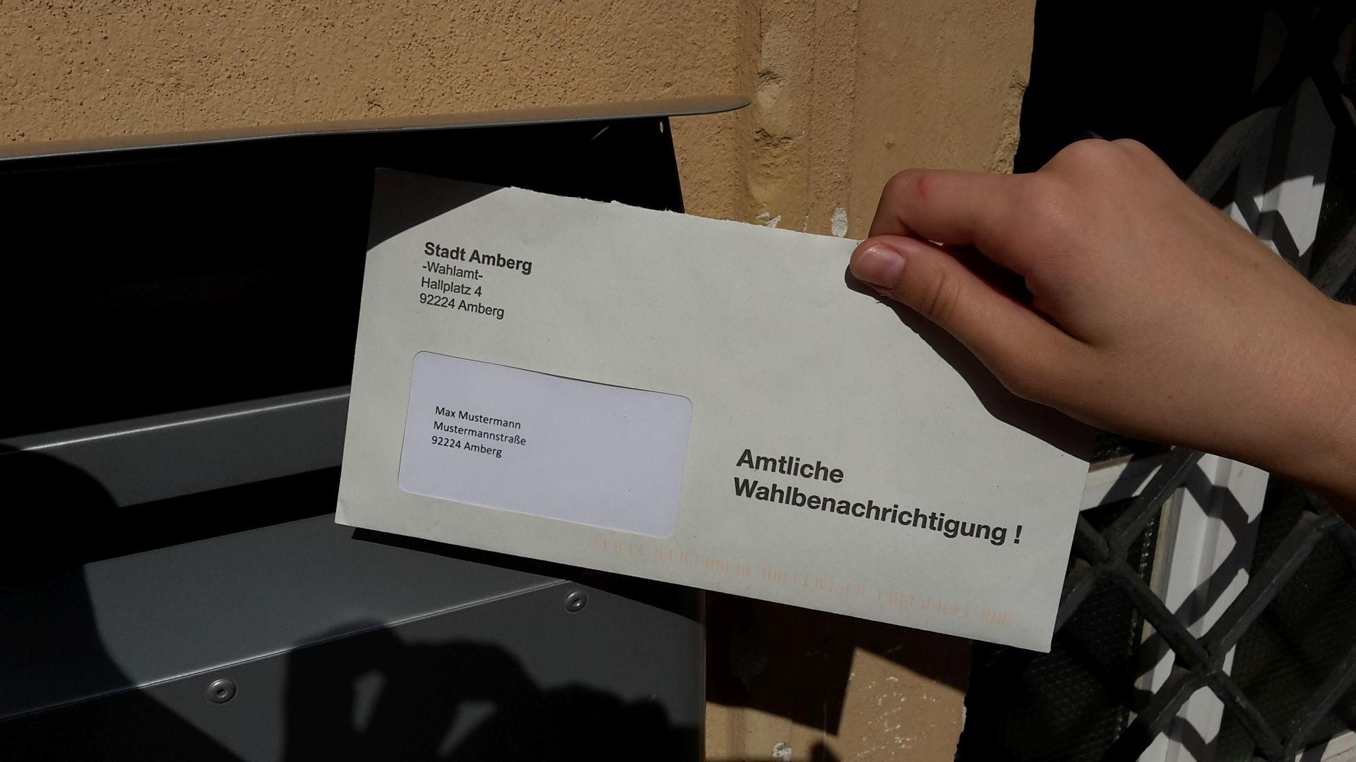 Wahlbenachrichtigungen in Amberg Briefwahl ab 16. Februar möglich. (Archivbild: Martin Schafbauer)