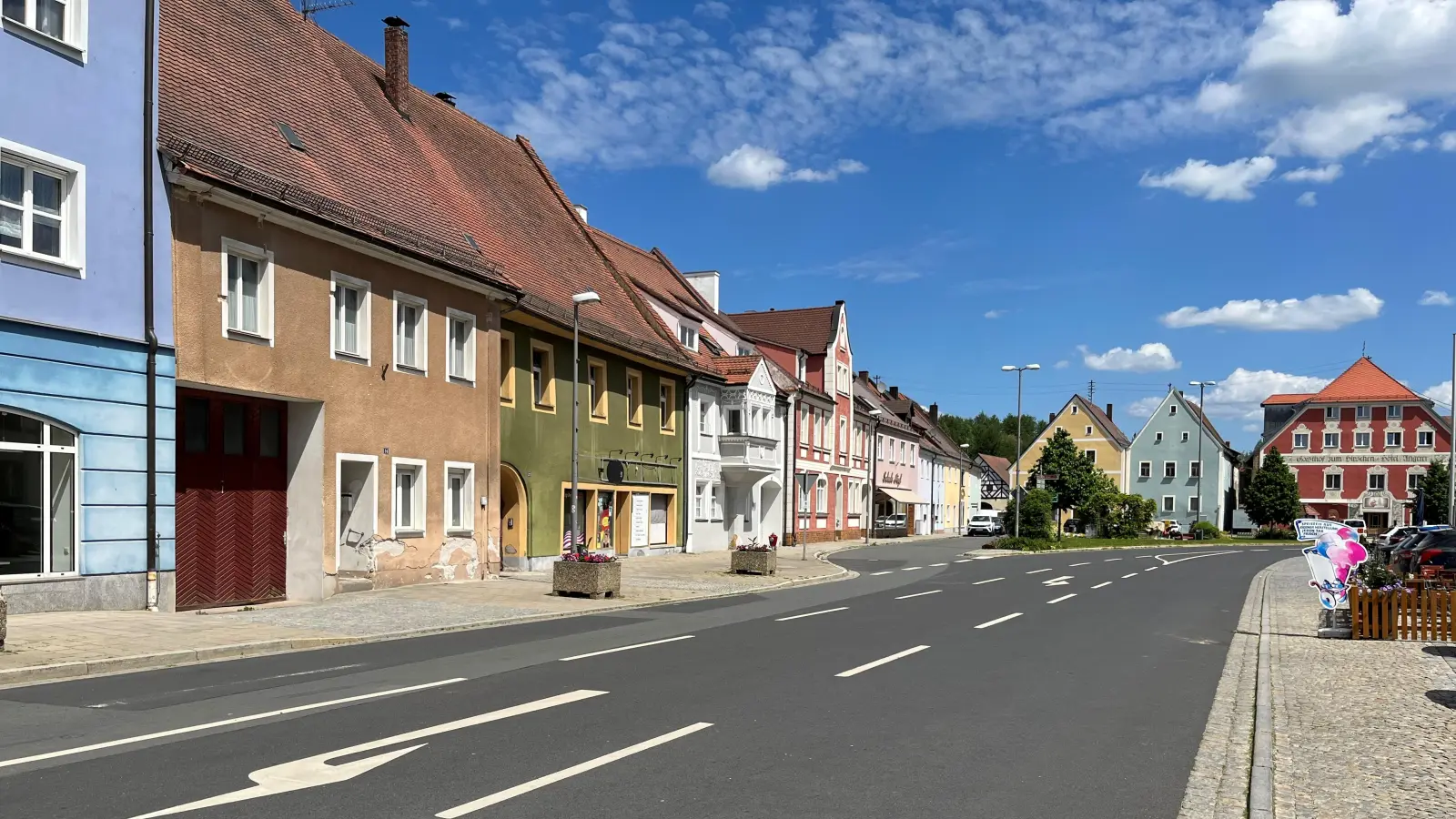 Mitten in Vilseck tut sich von Mitte April bis Juli eine Großbaustelle auf. (Bild: Stefanie Gradl)