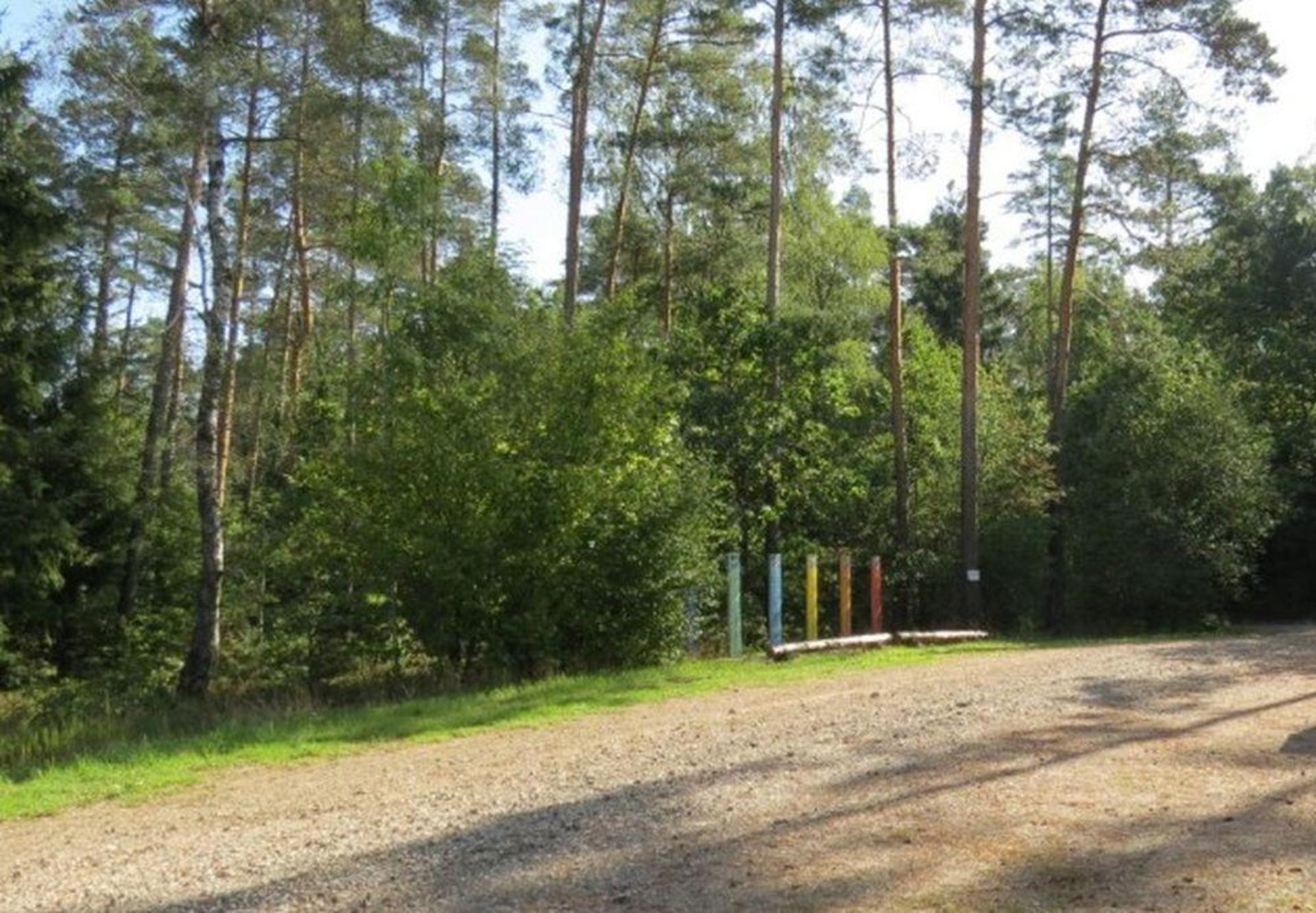 Dieses Bild zeigt den Sportplatz in Edelsfeld, auf dem die Schüsse gefallen sein sollen. Ein 21-Jähriger wurde schwer an den Augen verletzt. Die Kriminalpolizei Amberg sucht nach Zeugen.  (Bild: Kriminalpolizeiinspektion Amberg)